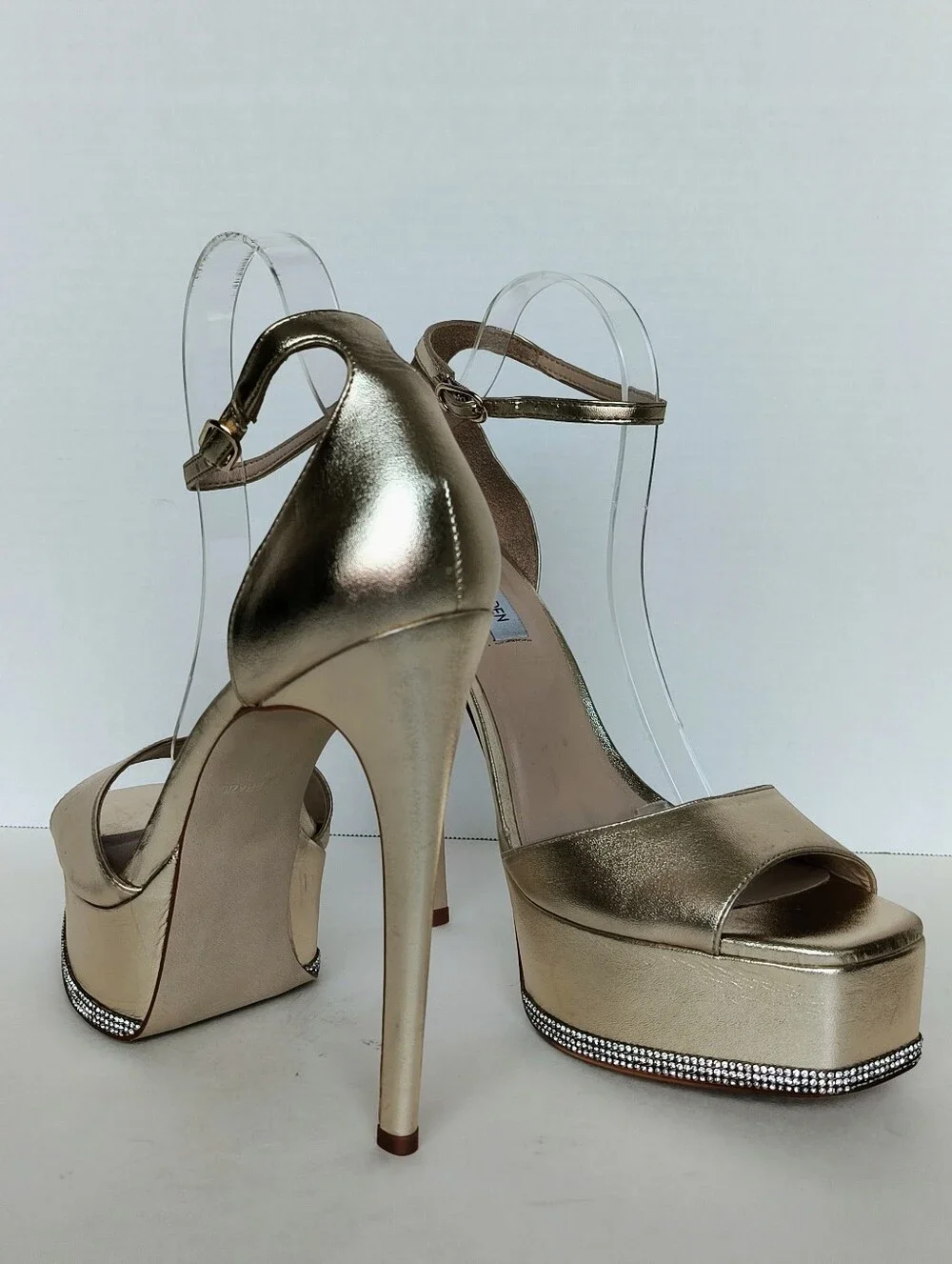 New w/o Box Steve Madden Keeva Ankle-Strap Platform Stiletto Dress Sandals
